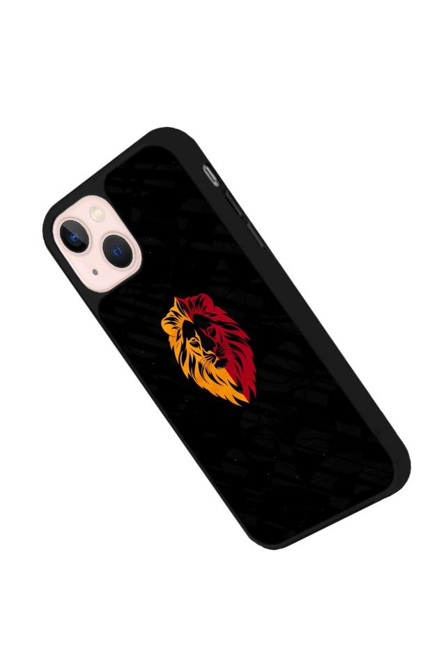 iPhone 13/14 Uyumlu Aslan Tasarımlı Glossy Premium Kılıf