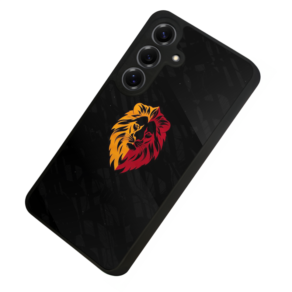 Samsung Galaxy S25 Uyumlu Aslan Tasarımlı Glossy Premium Kılıf