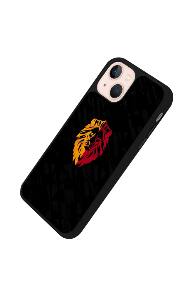 iPhone 13/14 Uyumlu Aslan Tasarımlı Glossy Premium Kılıf