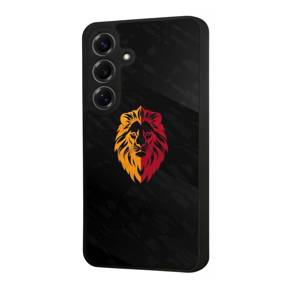 Samsung Galaxy S25 Uyumlu Aslan Tasarımlı Glossy Premium Kılıf