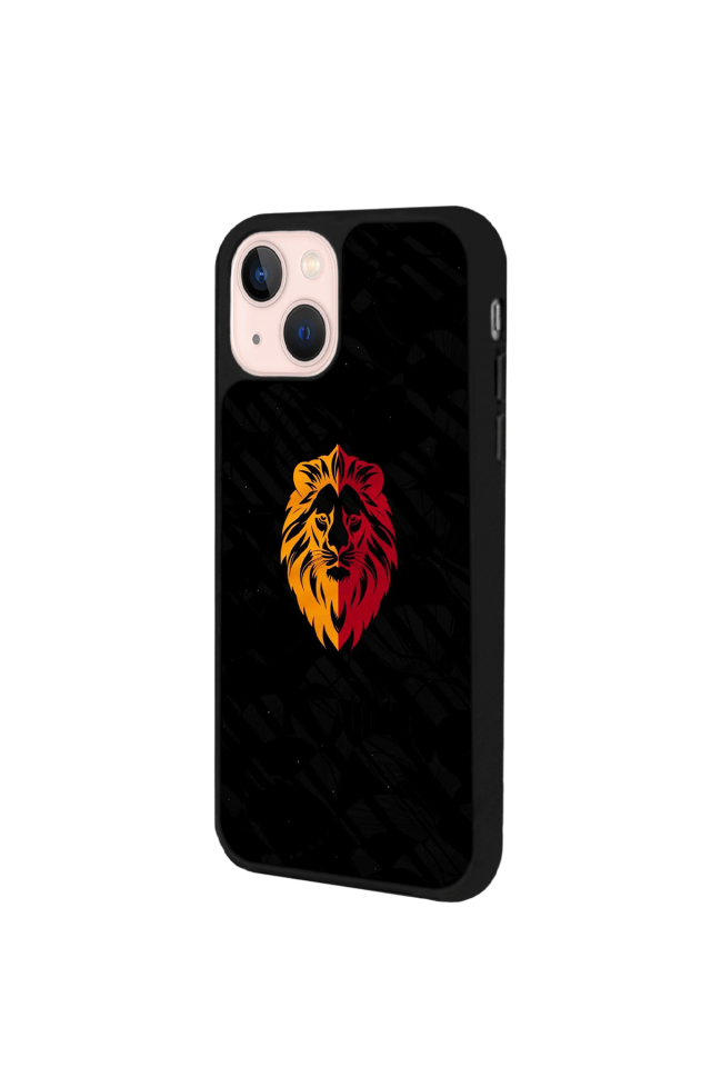iPhone 13/14 Uyumlu Aslan Tasarımlı Glossy Premium Kılıf