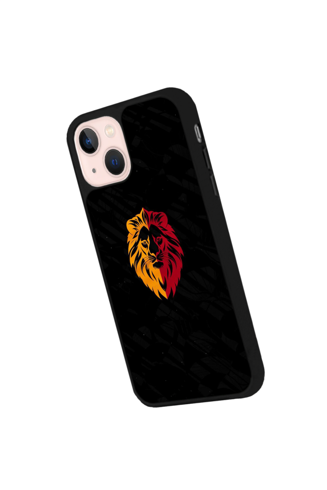 iPhone 13/14 Uyumlu Aslan Tasarımlı Glossy Premium Kılıf