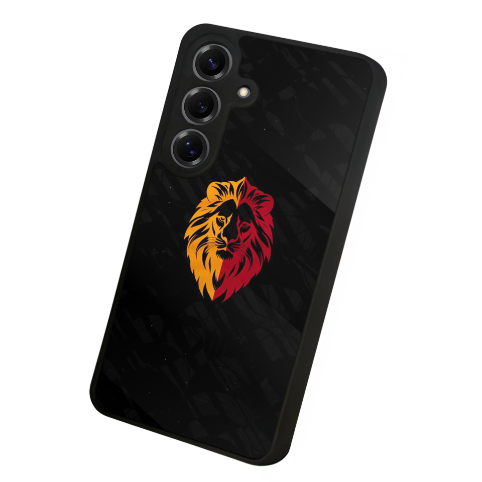 Samsung Galaxy S25 Uyumlu Aslan Tasarımlı Glossy Premium Kılıf