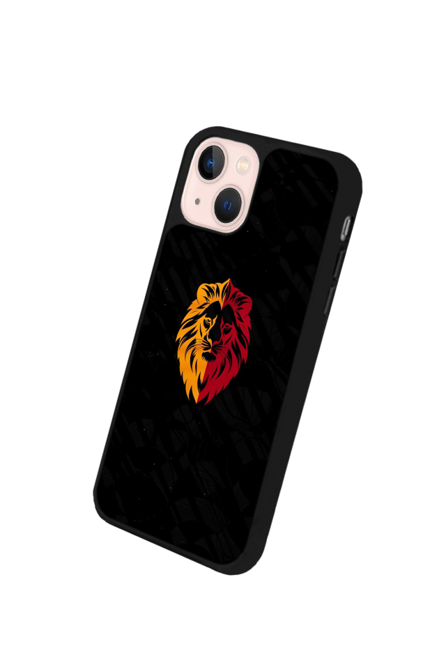 iPhone 13/14 Uyumlu Aslan Tasarımlı Glossy Premium Kılıf