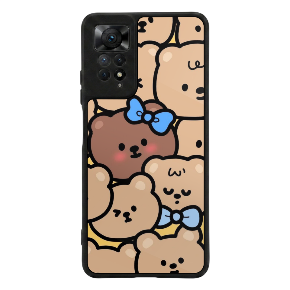 Xiaomi Redmi Note 11 Pro Uyumlu Ayı Tasarımlı Glossy Premium Kılıf