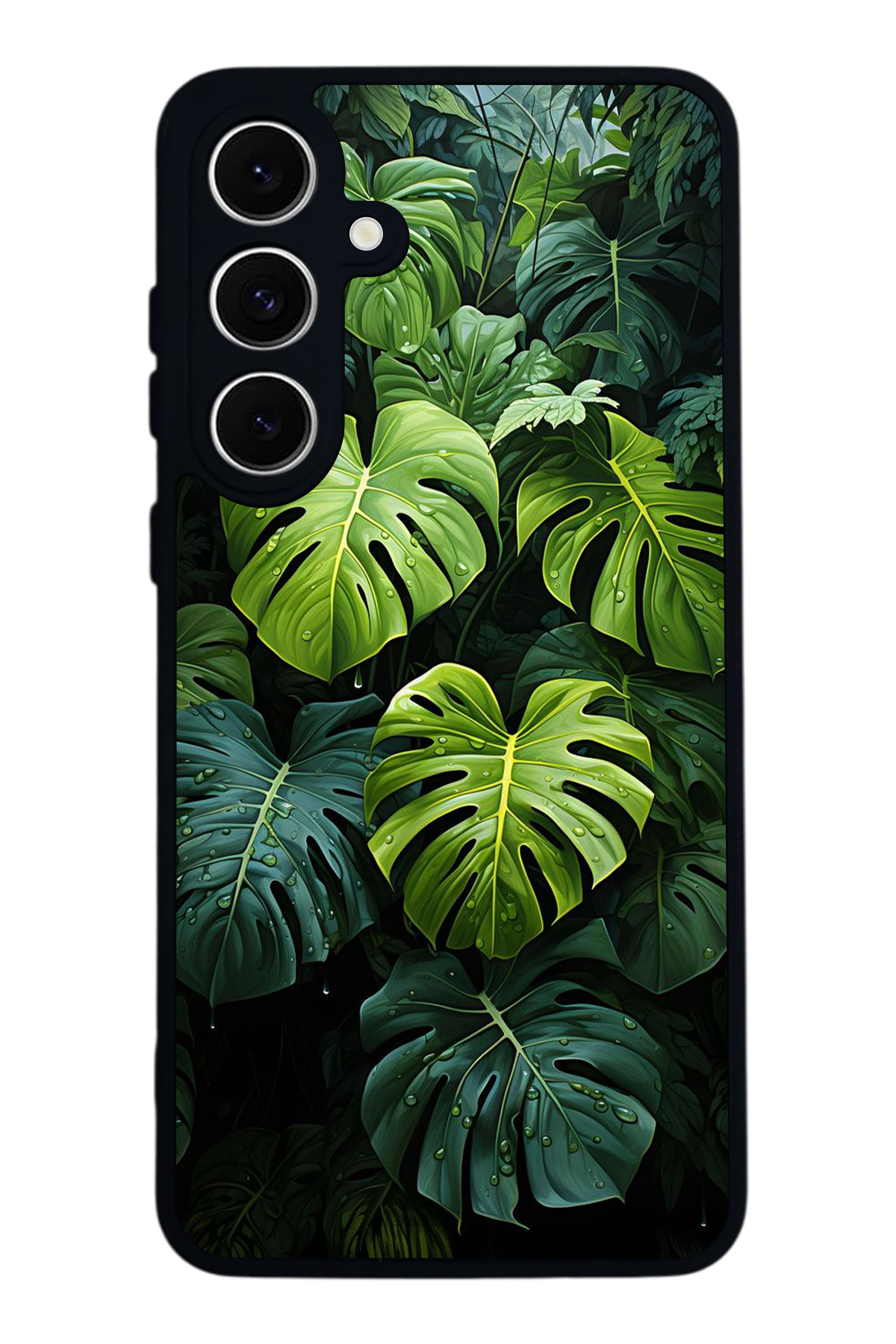 Samsung Galaxy S24 FE Uyumlu Botanik Tasarımlı Glossy Premium Kılıf