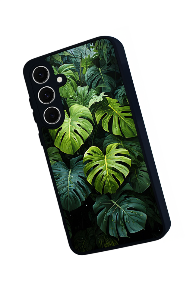 Samsung Galaxy S24 FE Uyumlu Botanik Tasarımlı Glossy Premium Kılıf