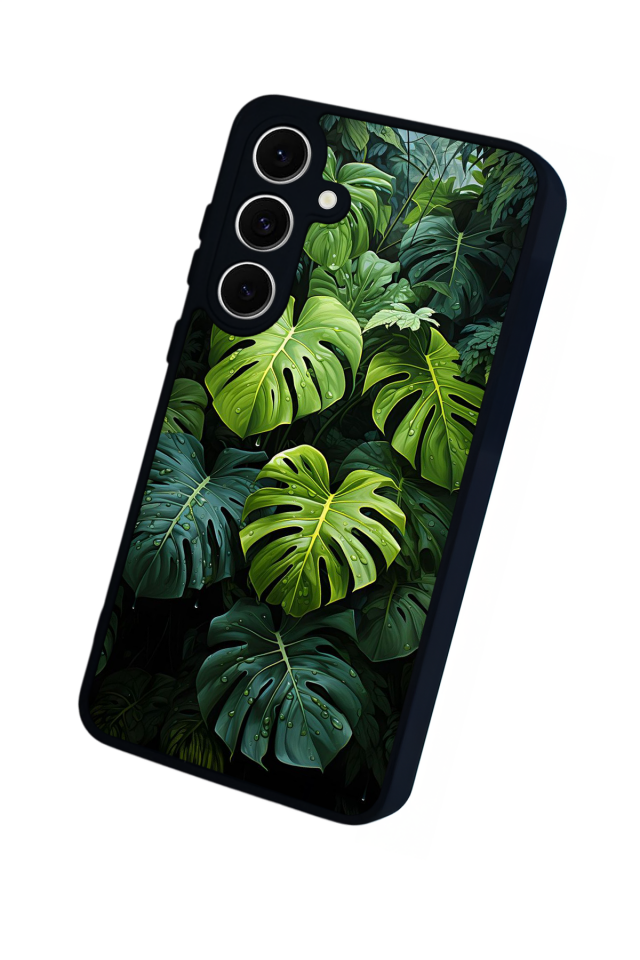 Samsung Galaxy S24 FE Uyumlu Botanik Tasarımlı Glossy Premium Kılıf