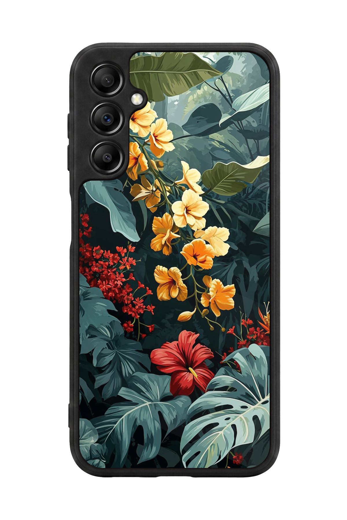 Samsung Galaxy A14 Uyumlu Botanik Tasarımlı Glossy Premium Kılıf