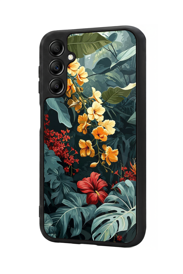 Samsung Galaxy A14 Uyumlu Botanik Tasarımlı Glossy Premium Kılıf