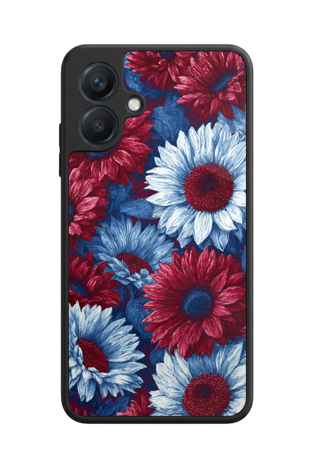 Samsung Galaxy A07 Uyumlu Cicek Tasarımlı Glossy Premium Kılıf