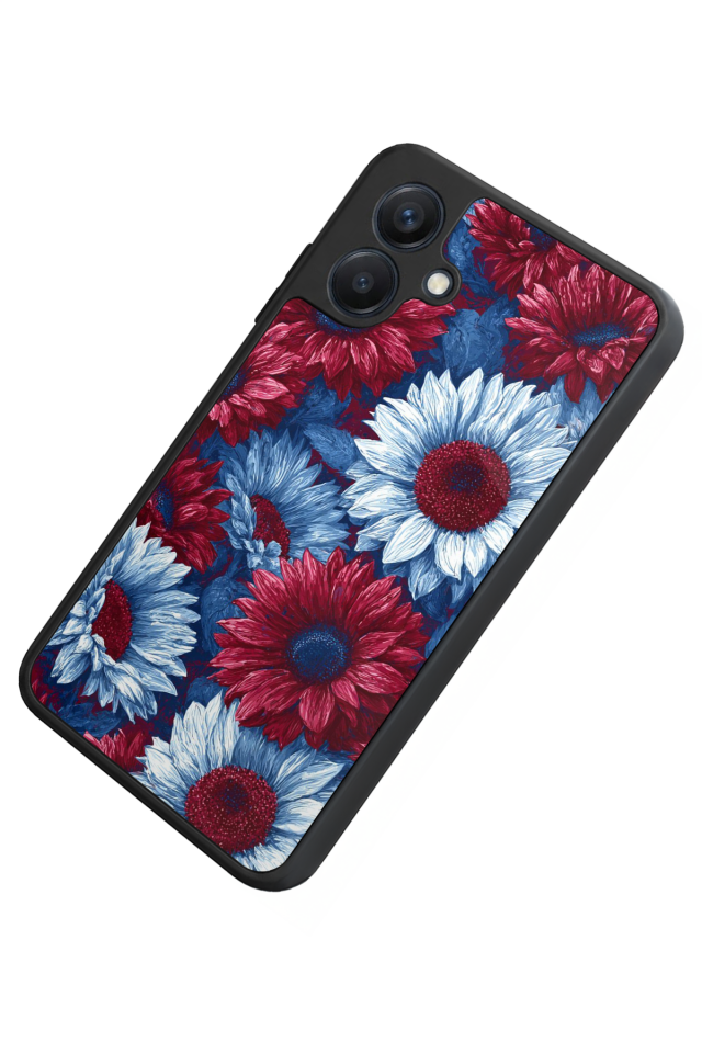 Samsung Galaxy A07 Uyumlu Cicek Tasarımlı Glossy Premium Kılıf