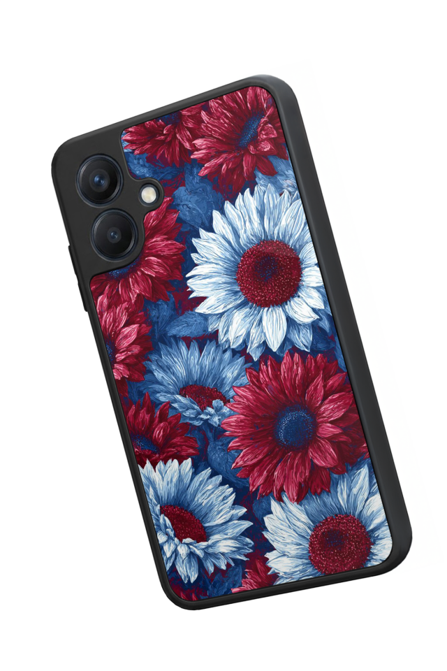 Samsung Galaxy A07 Uyumlu Cicek Tasarımlı Glossy Premium Kılıf