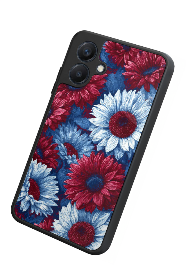 Samsung Galaxy A07 Uyumlu Cicek Tasarımlı Glossy Premium Kılıf
