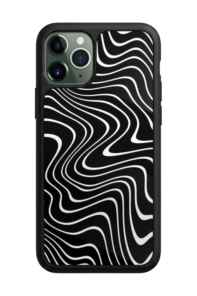 iPhone 11 Pro Uyumlu Çizgi Sanatı Tasarımlı Glossy Premium Kılıf