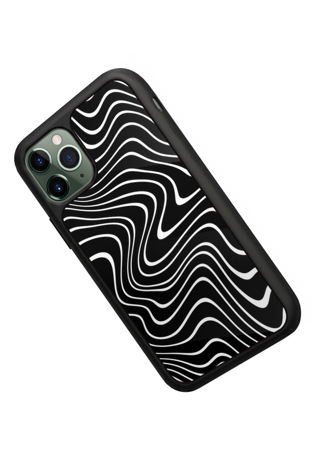 iPhone 11 Pro Uyumlu Çizgi Sanatı Tasarımlı Glossy Premium Kılıf