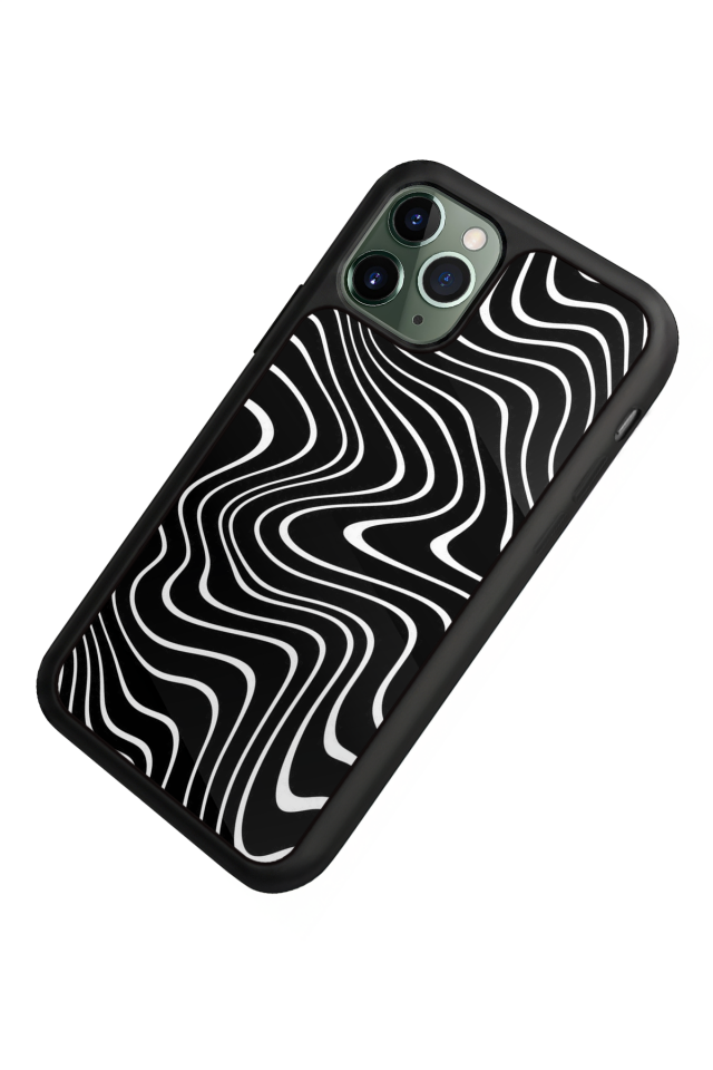 iPhone 11 Pro Uyumlu Çizgi Sanatı Tasarımlı Glossy Premium Kılıf