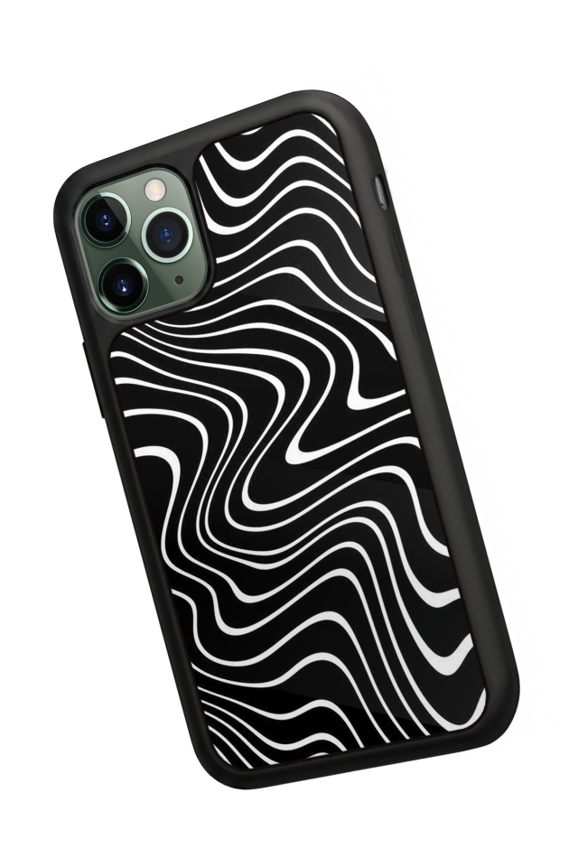 iPhone 11 Pro Uyumlu Çizgi Sanatı Tasarımlı Glossy Premium Kılıf