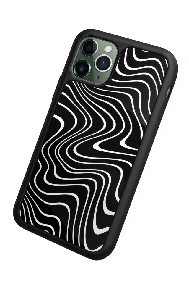 iPhone 11 Pro Uyumlu Çizgi Sanatı Tasarımlı Glossy Premium Kılıf