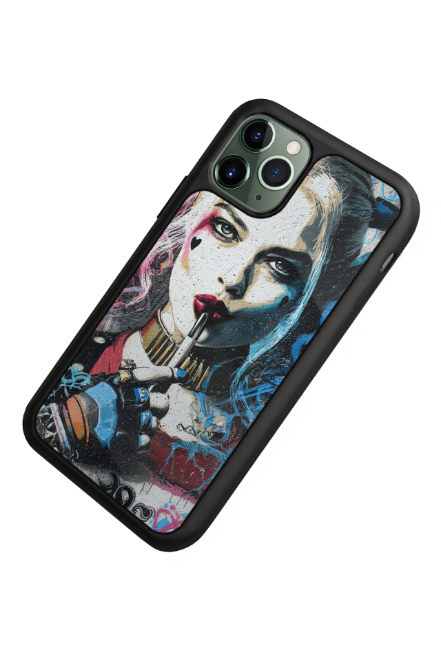 iPhone 11 Pro Max Uyumlu HarleyQueen Tasarımlı Glossy Premium Kılıf