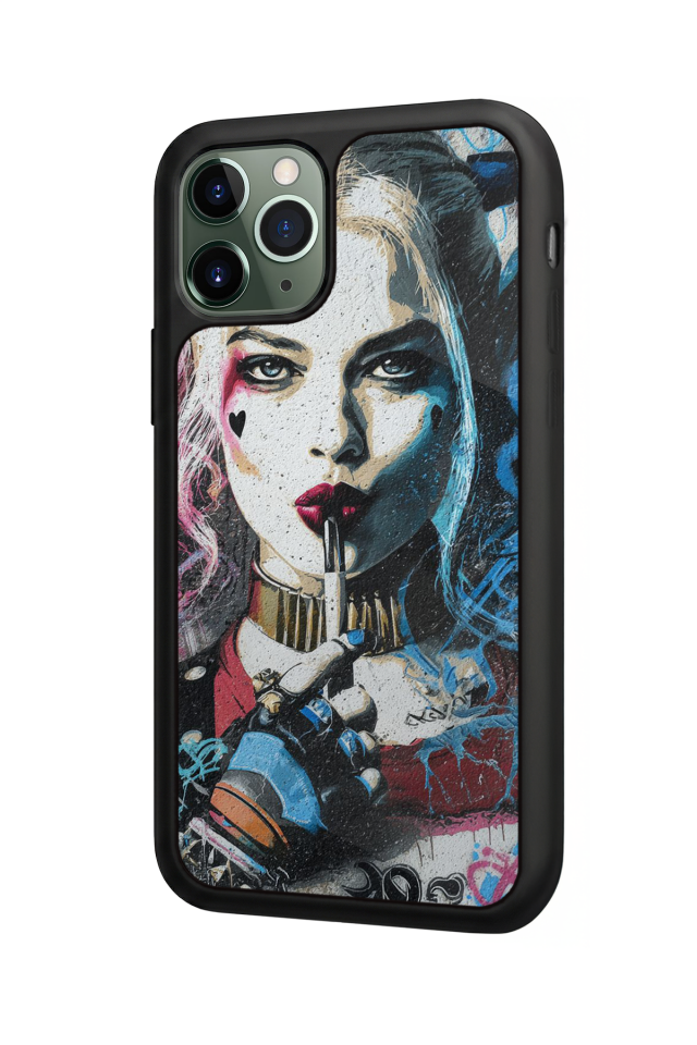iPhone 11 Pro Max Uyumlu HarleyQueen Tasarımlı Glossy Premium Kılıf