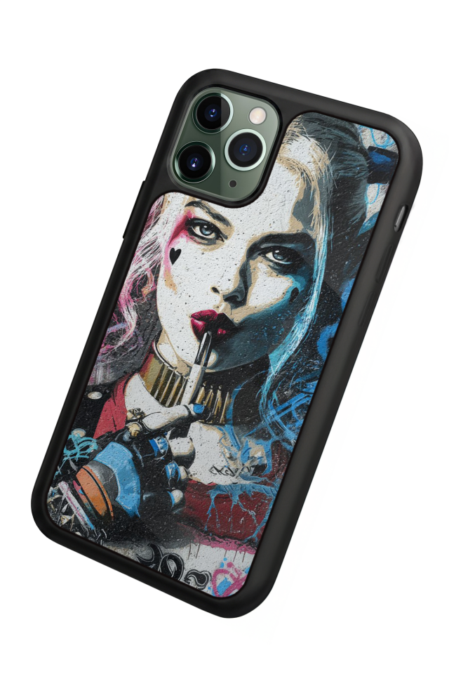 iPhone 11 Pro Max Uyumlu HarleyQueen Tasarımlı Glossy Premium Kılıf