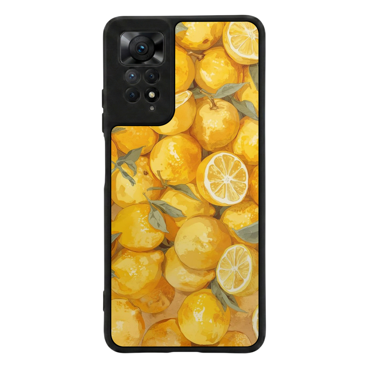 Xiaomi Redmi Note 12 Pro Uyumlu Limon Tasarımlı Glossy Premium Kılıf