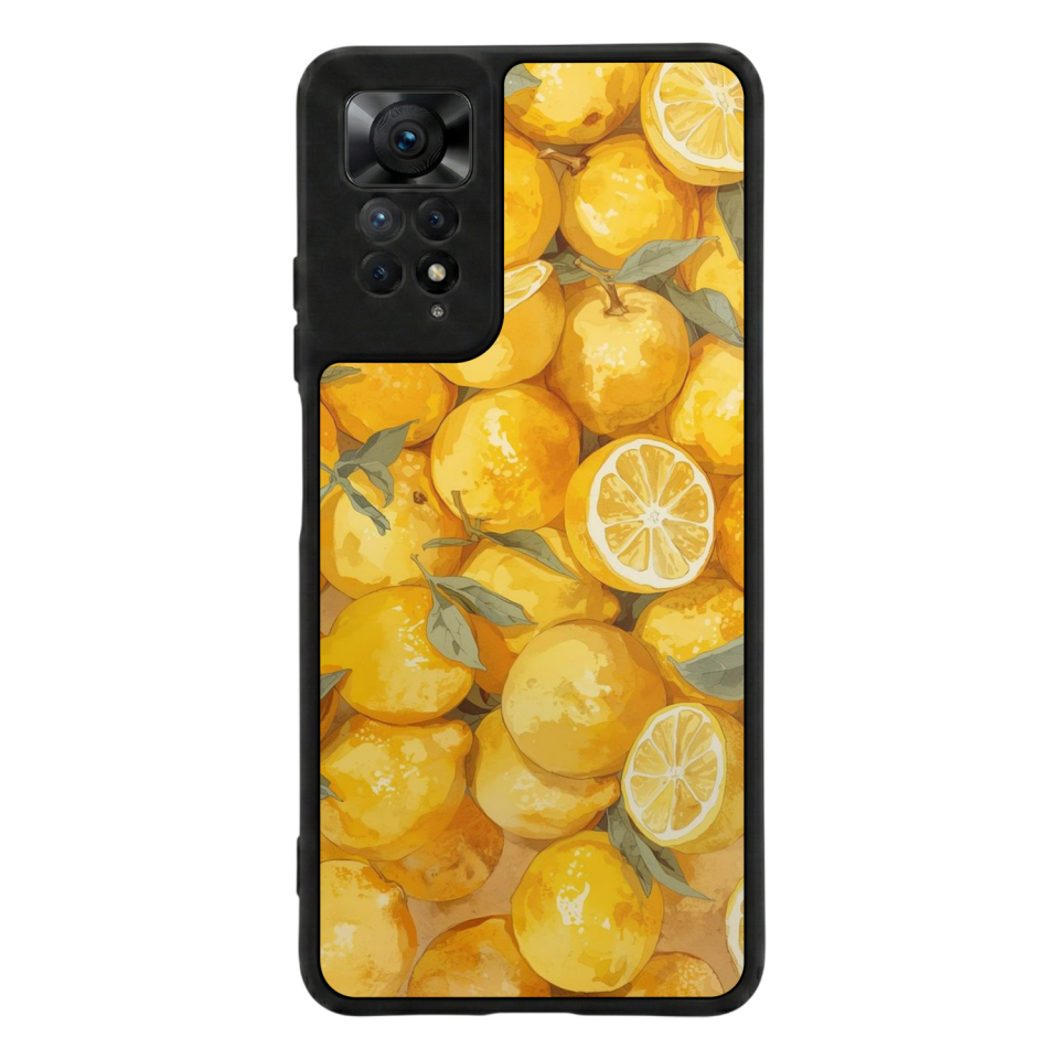 Xiaomi Redmi Note 12 Pro Uyumlu Limon Tasarımlı Glossy Premium Kılıf