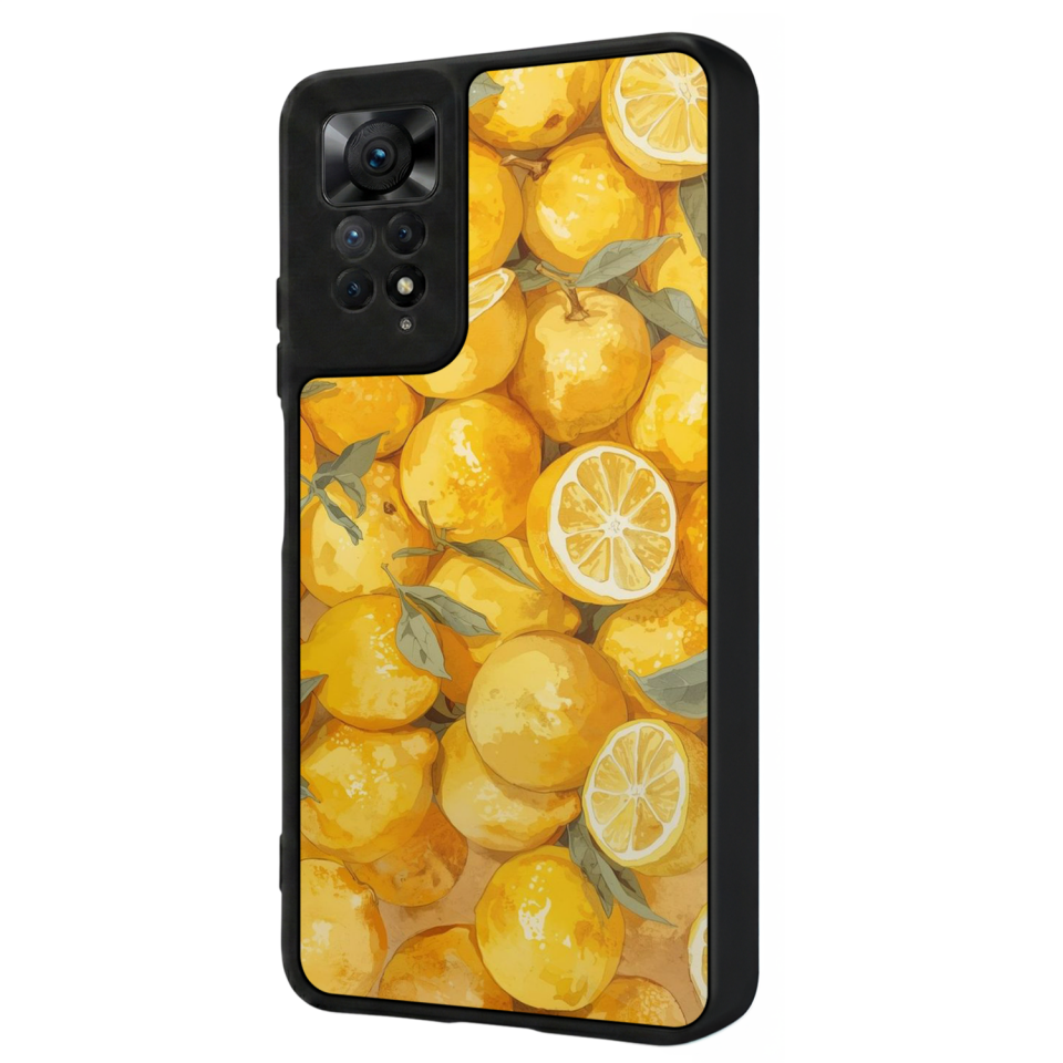 Xiaomi Redmi Note 12 Pro Uyumlu Limon Tasarımlı Glossy Premium Kılıf