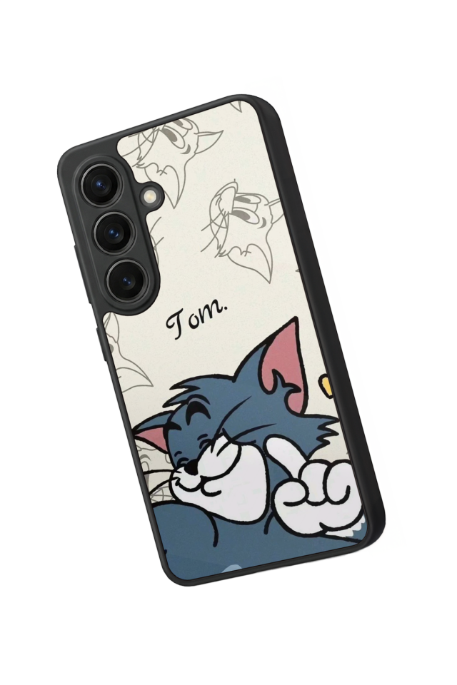 Samsung Galaxy S26 Uyumlu Tom And Jerry Tasarımlı Glossy Premium Kılıf