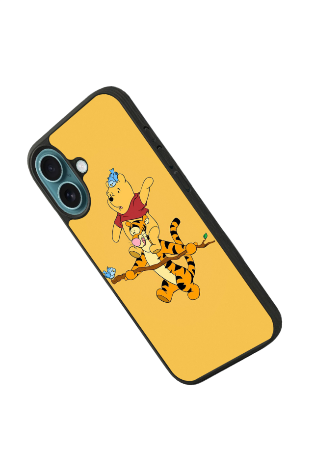 iPhone 16 Plus Uyumlu Winnie Tasarımlı Glossy Premium Kılıf