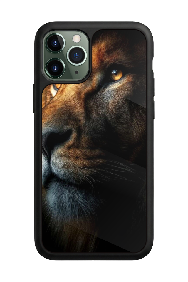 iPhone 11 Pro Max Uyumlu Aslan Tasarımlı Glossy Premium Kılıf