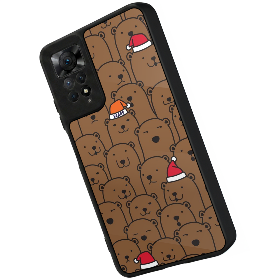 Xiaomi Redmi Note 11 Pro Uyumlu Ayı Tasarımlı Glossy Premium Kılıf