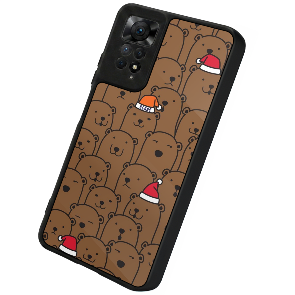 Xiaomi Redmi Note 11 Pro Uyumlu Ayı Tasarımlı Glossy Premium Kılıf