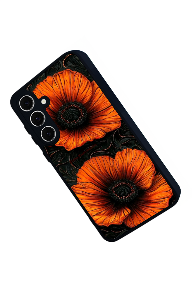 Samsung Galaxy S24 FE Uyumlu Botanik Tasarımlı Glossy Premium Kılıf