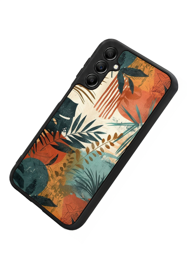 Samsung Galaxy A14 Uyumlu Botanik Tasarımlı Glossy Premium Kılıf