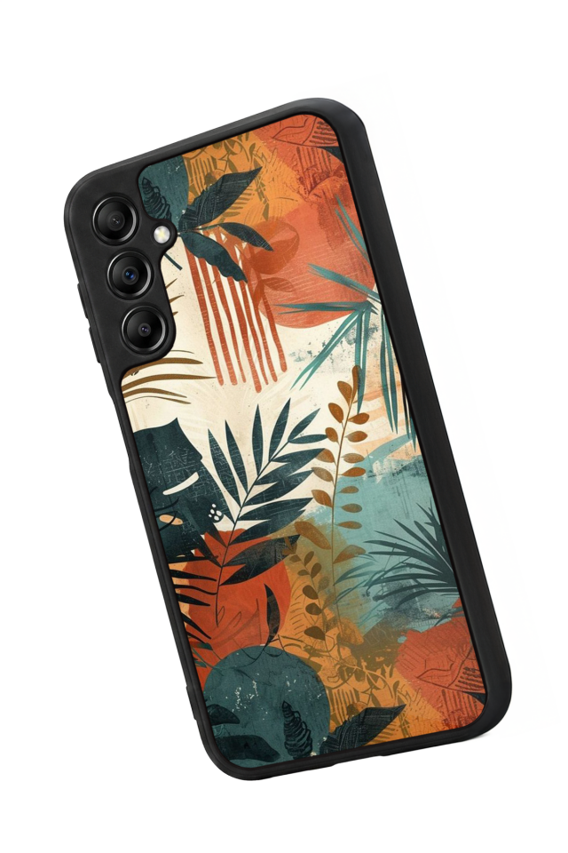 Samsung Galaxy A14 Uyumlu Botanik Tasarımlı Glossy Premium Kılıf