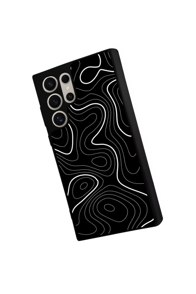 Samsung Galaxy S23 Ultra Uyumlu Çizgi Sanatı Tasarımlı Glossy Premium Kılıf