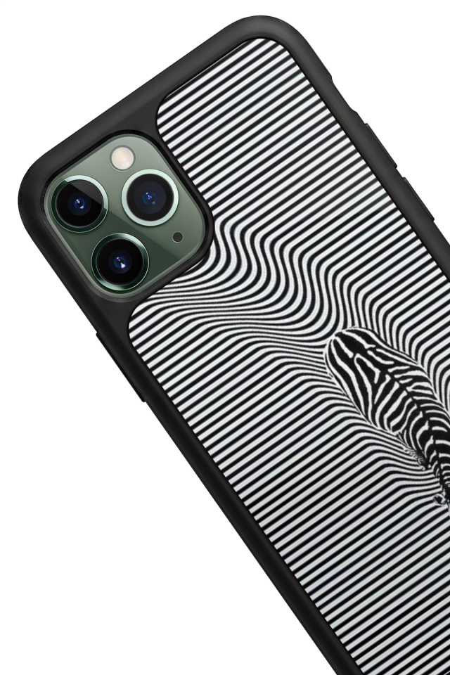 iPhone 11 Pro Uyumlu Çizgi Sanatı Tasarımlı Glossy Premium Kılıf