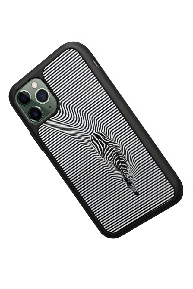 iPhone 11 Pro Uyumlu Çizgi Sanatı Tasarımlı Glossy Premium Kılıf