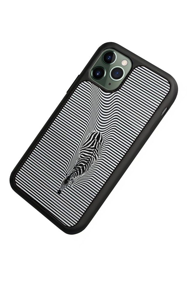 iPhone 11 Pro Uyumlu Çizgi Sanatı Tasarımlı Glossy Premium Kılıf