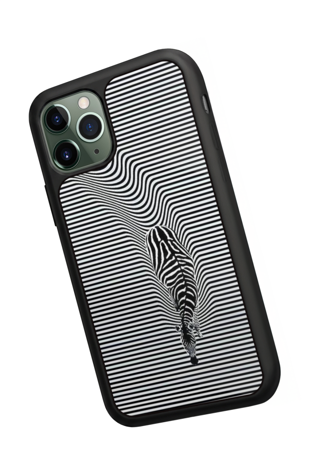 iPhone 11 Pro Uyumlu Çizgi Sanatı Tasarımlı Glossy Premium Kılıf