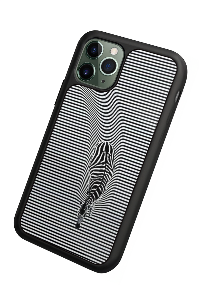 iPhone 11 Pro Uyumlu Çizgi Sanatı Tasarımlı Glossy Premium Kılıf