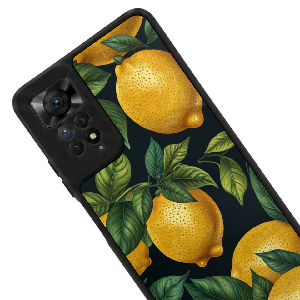 Xiaomi Redmi Note 12 Pro Uyumlu Limon Tasarımlı Glossy Premium Kılıf