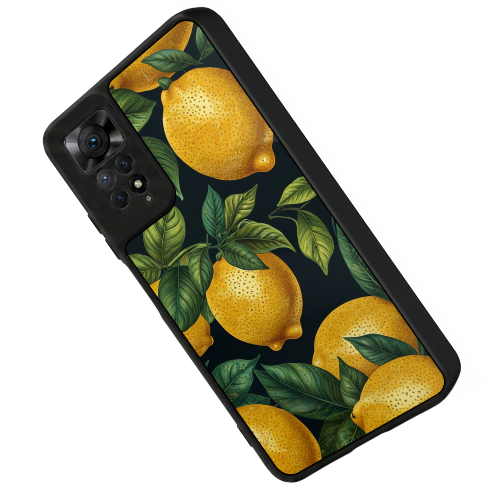 Xiaomi Redmi Note 12 Pro Uyumlu Limon Tasarımlı Glossy Premium Kılıf