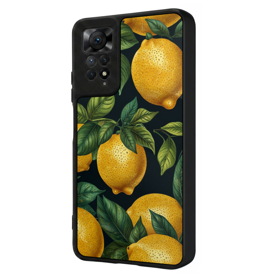Xiaomi Redmi Note 12 Pro Uyumlu Limon Tasarımlı Glossy Premium Kılıf