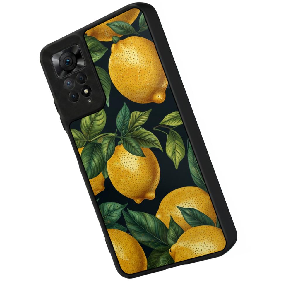 Xiaomi Redmi Note 12 Pro Uyumlu Limon Tasarımlı Glossy Premium Kılıf