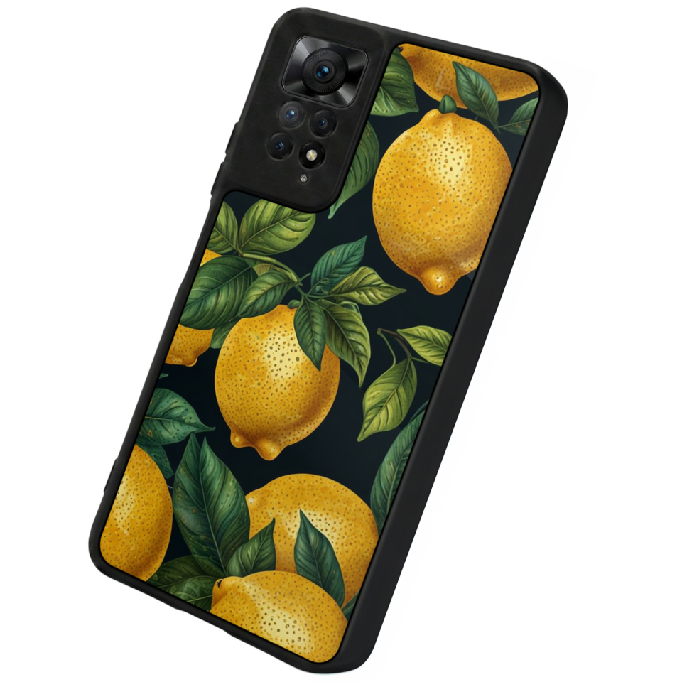 Xiaomi Redmi Note 12 Pro Uyumlu Limon Tasarımlı Glossy Premium Kılıf