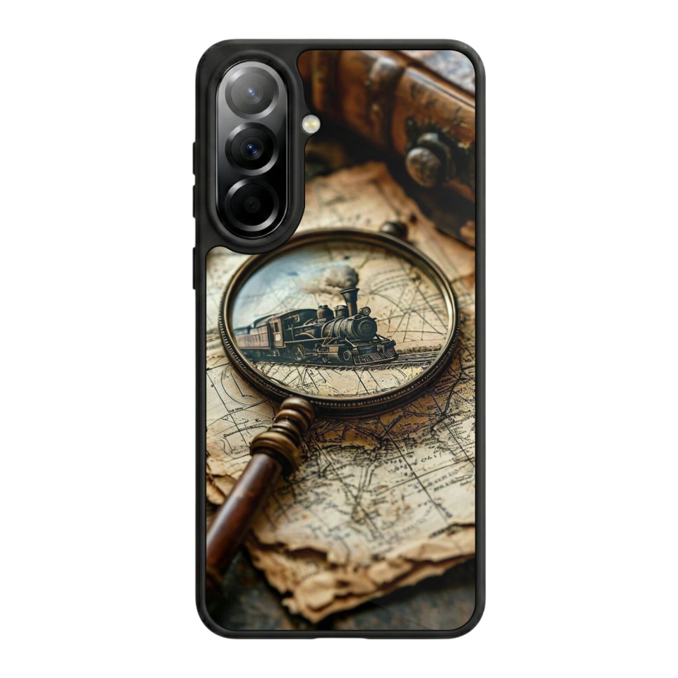 Samsung Galaxy A57 Uyumlu Pusula Tasarımlı Glossy Premium Kılıf