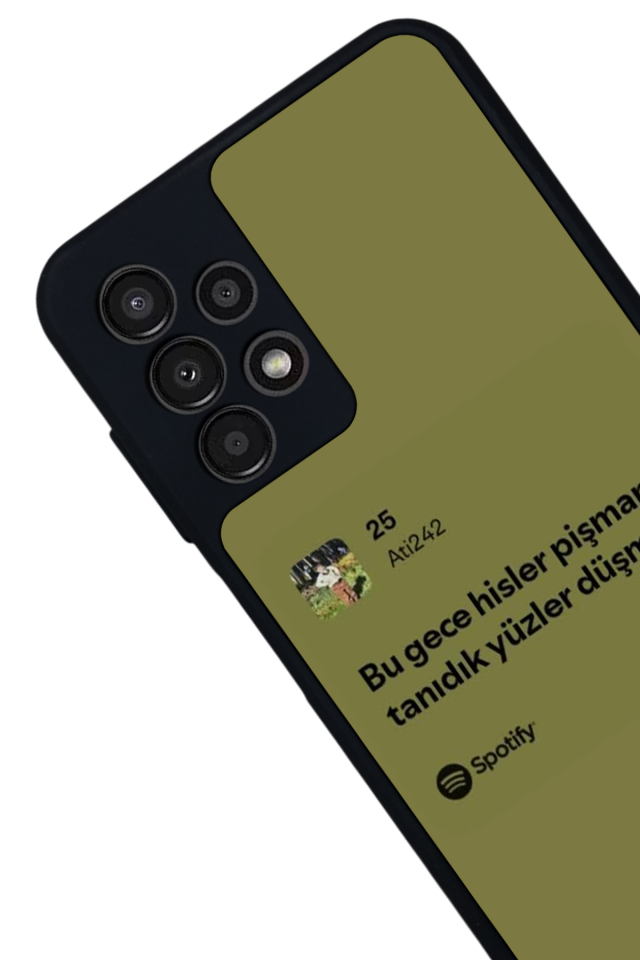 Samsung Galaxy A23 Uyumlu Sarki Sozleri Tasarımlı Glossy Premium Kılıf